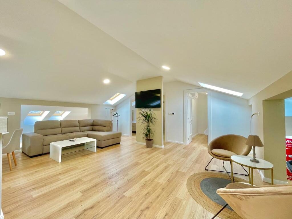 Spacious apartment living room